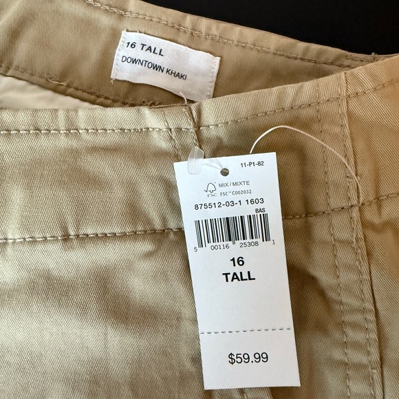 GAP Downtown Khaki Straight Leg Pants -Sz 16 - Picture 3 of 8